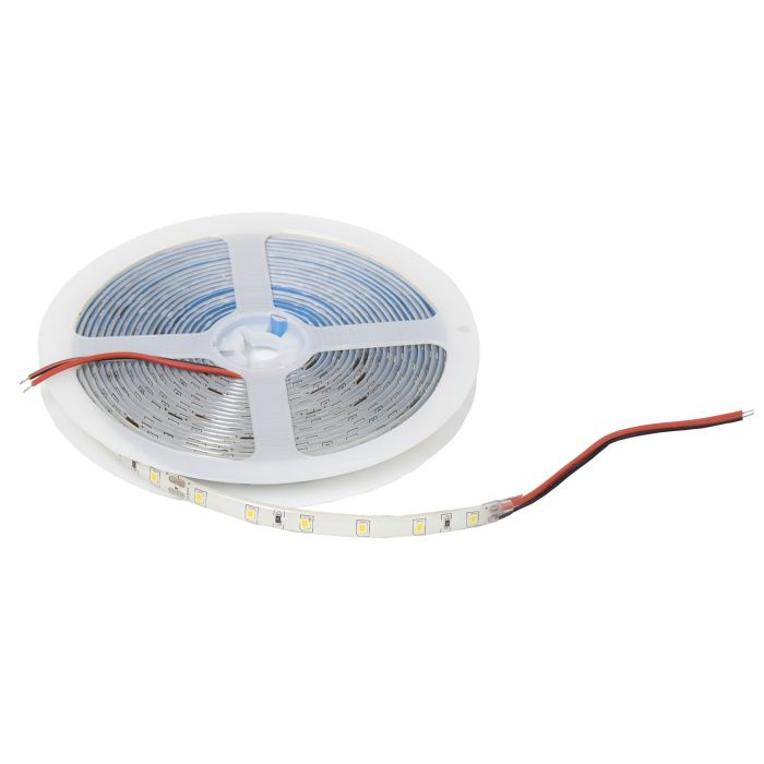 Лента светодиодная влагостойкая 4,8W/m, 24V, 8мм, 2835, 60 д/м, IP65, тепл. бел, 3000К, 5м, AKS 115330