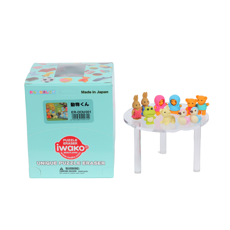 Ластик "IWAKO Teddy Bear, Rabbit & Dog", 1 шт