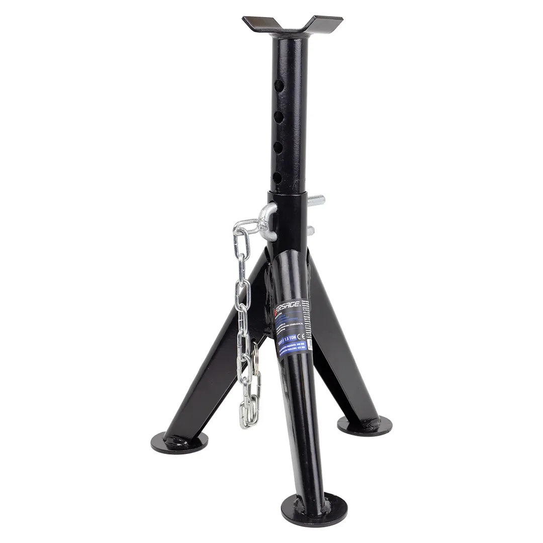 Подставка ремонтная механическая с двойной фиксацией и упортными пятками 1.5 т 305-450 мм Forsage F-TRF30151-1