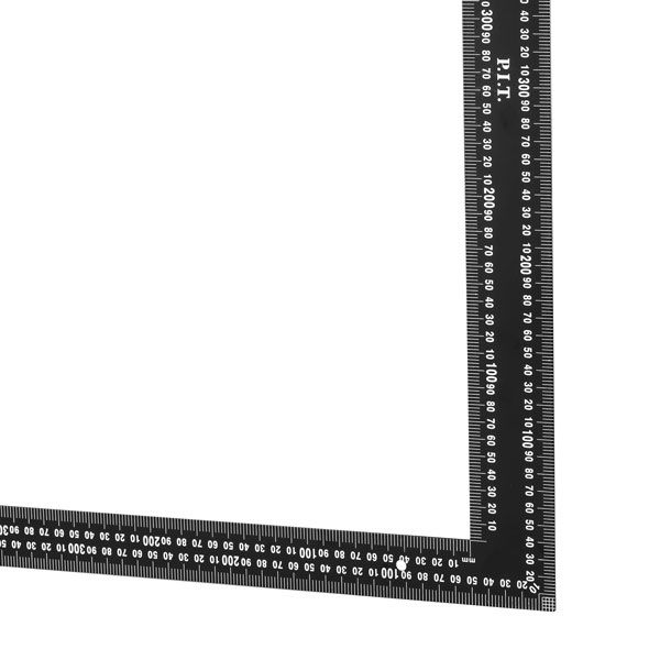 Угольник цельнометаллический ADVANCE HSQR01-0406 (40х60 см, 90°, двойная шкала в мм) PIT HSQR01-0406