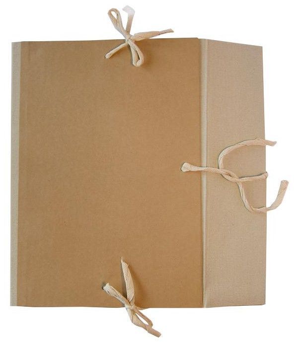 Папка для бумаг "Дело" с завязками, 70 мм, 4 завязки, крафт