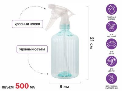 Опрыскиватель ручной 0,5 л с пульверизатором PERFECTO LINEA 42-500821