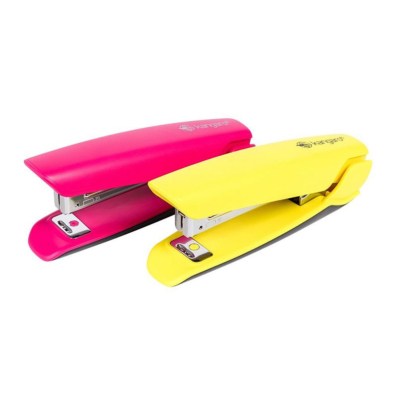Скобосшиватель "Nowa-10/S", №10, 15 листов, розовый