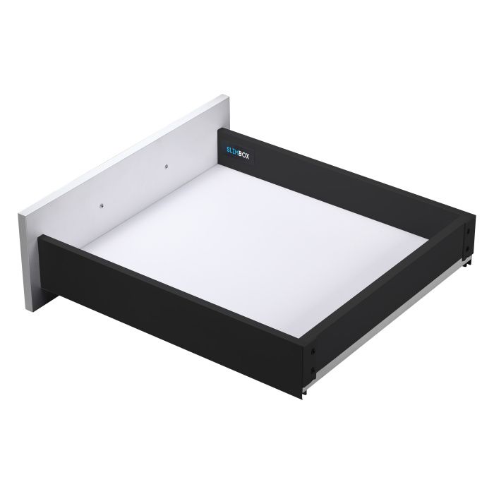 Система ящиков AKS L-550 графит низкий SOFT CLOSE H=90 ДСП 16мм SLIMBOX 73086