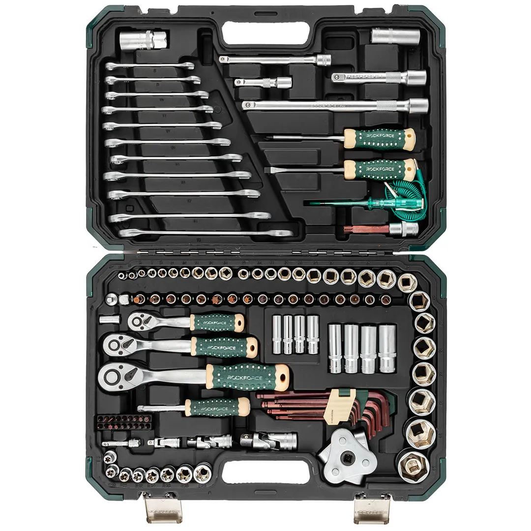 Набор инструментов 121 пр. 1/4''&1/2''&3/8'' 6-гр. RockForce RF LIGHT-41212-5