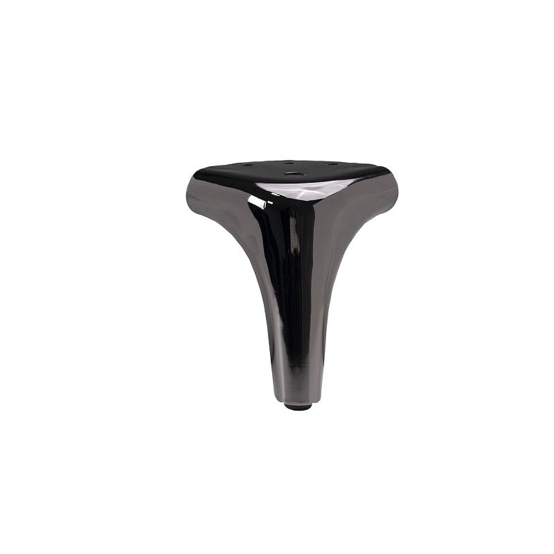 Опора мебельная мет. OLYMPIA h120 угловая черный хром AKS 112849