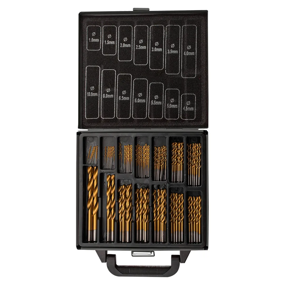 Набор сверл по металлу 1-10 мм 99 пр, для работы с мягкими металлами ILOforce IF-924U98