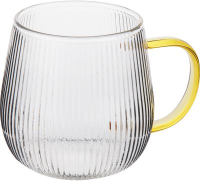 Кружка стеклянная, 400 мл, серия ARIA GOLDEN PERFECTO LINEA 30-004001