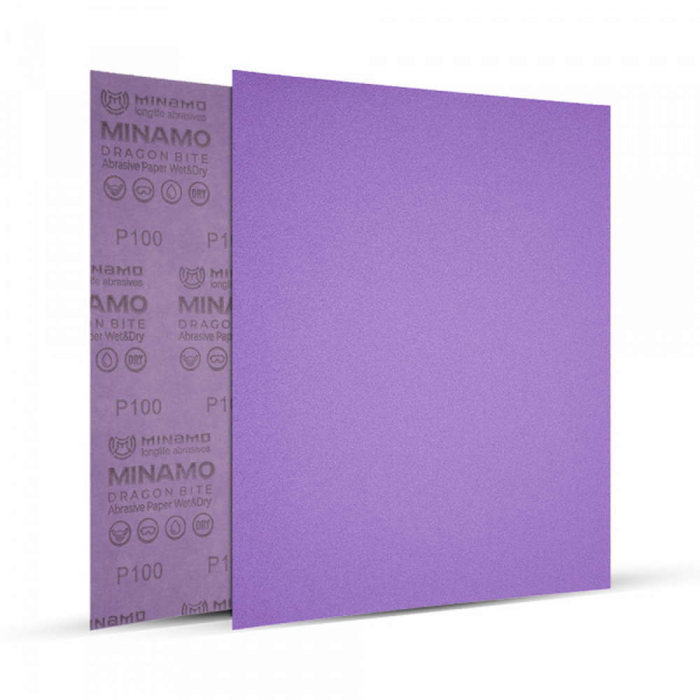 Бумага шлифовальная наждачная 280 x 230 Dragon Bite Р100 MINAMO 19-0100