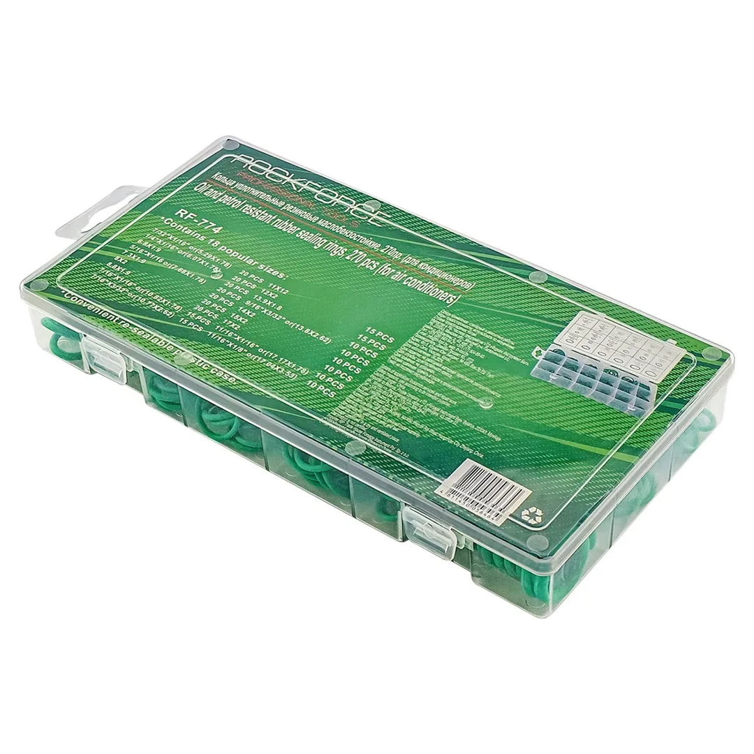 Набор уплотнительных колец, резиновые маслобензостойкие 270 пр, для кондиционеров RockForce RF-774