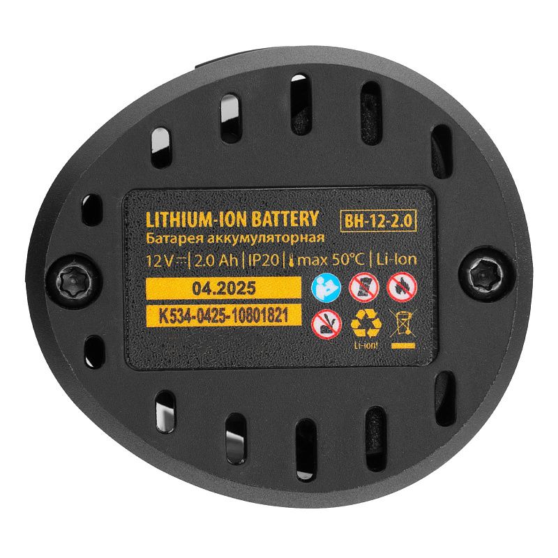 Дрель-шуруповерт аккумуляторная бесщет. CDH-BL-12, Li-Ion, 12 В Denzel 26108