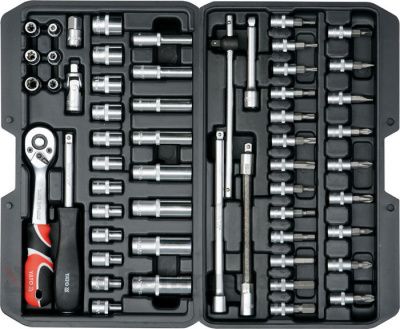 Набор инструментов 1/4'' 56 пр. Yato YT-14501