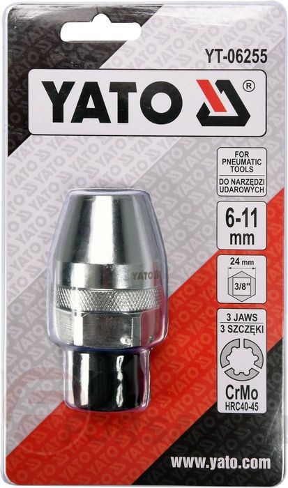 Шпильковерт универсальный с цанговым зажимом 6-11 мм. Yato YT-06255