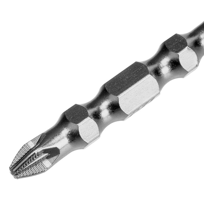 Бита двухстор., PZ2-PZ1х45мм, сталь S2, 10шт. Gross 112010