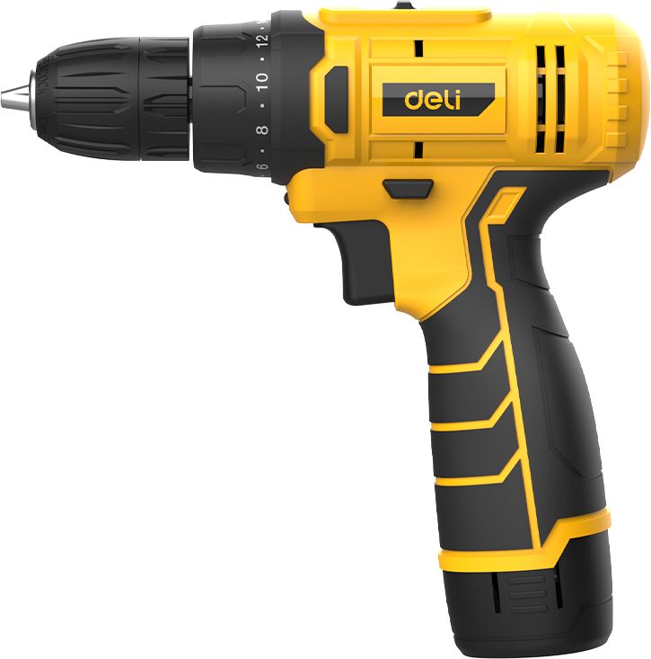 Аккумуляторная дрель-шуруповерт Deli YS EDL-DZ12-5A2 12 В, 30 Нм, 1 АКБ, 2 Ач, кейс