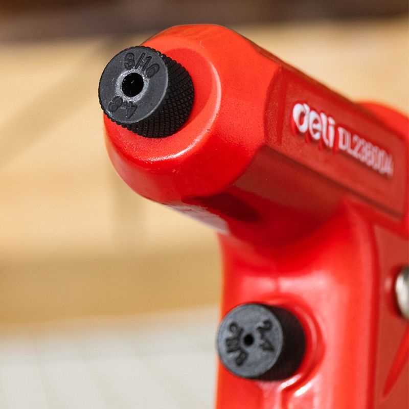 Заклепочник Deli RS EDL236004, 230 мм, 2.4-4.8 мм, красный, черный