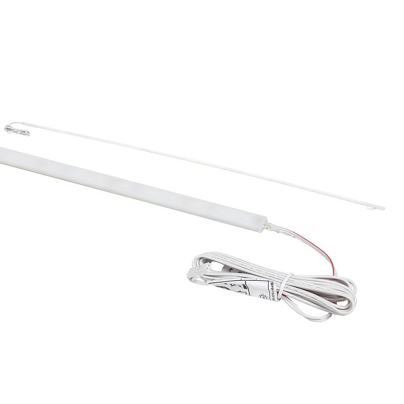 Светильник светодиодный, накладной, 11W, 12V, холодный белый, 6000K, матовый, 5x10x1290 мм, HLT 89106