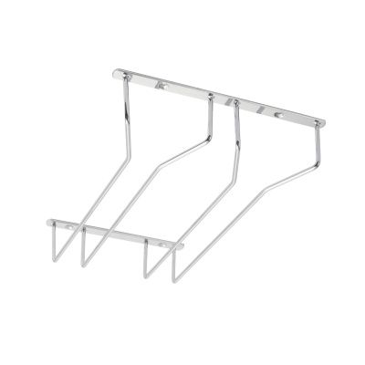 Держатель подвесной для бокалов двухрядный, белый AKS 123869