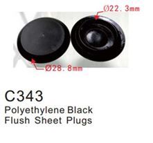 Клипса для крепления внутренней обшивки а/м универсальная пластиковая 100 шт Forsage C0343(universal)