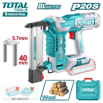 Пистолет гвоздезабивной аккумуляторный TOTAL TCSNLI6005