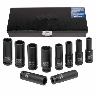 Набор головок ударных глубоких 10 пр. 1/2'' 6-гр., 10-24 мм Forsage F-4107-5MPB