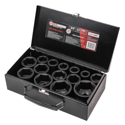 Набор ударных головок 17-50 мм 3/4'' 6-гр 14 пр ForceKraft FK-6141-5MPB