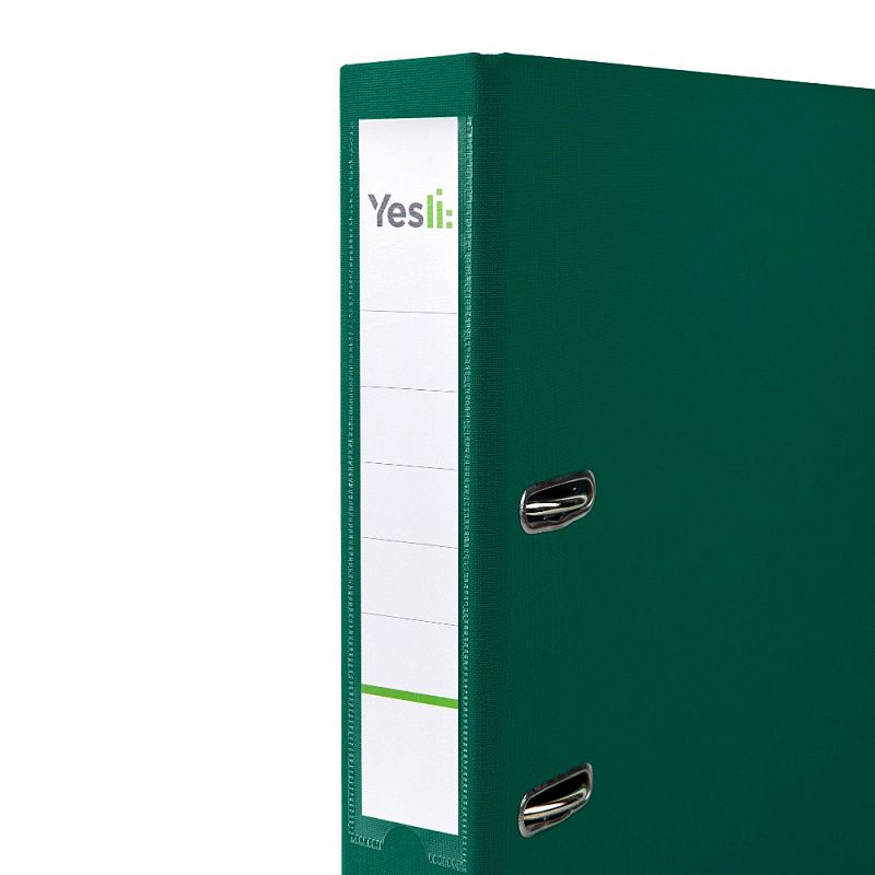 Папка-регистратор "Yesli:", А4, 50 мм, ПВХ, зеленый
