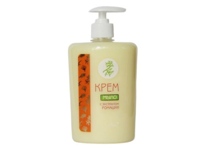 Крем-мыло жидкое с экстрактом ромашки 600 мл, с дозатором МАРТА 4810321002494
