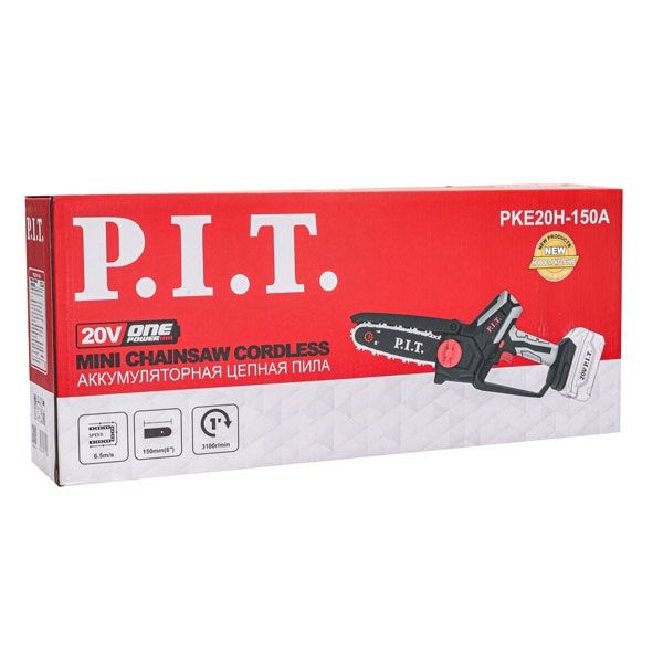 Пила цепная аккум. мини SOLO, 20В, шина 6"/150мм, 3100об/мин, ск. цепи 6,5 м/с PIT PKE 20H-150A