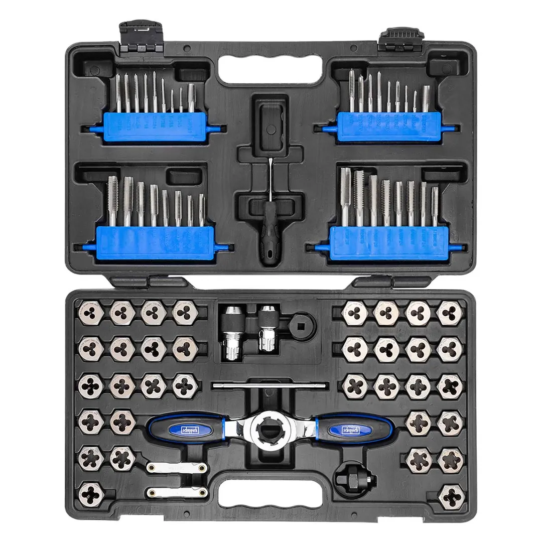 Набор метчиков и плашек 76 пр Scheppach Sch-M076-3