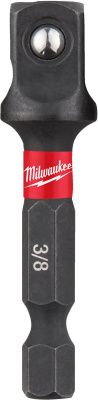 Адаптер ударный для головок Milwaukee Shockwave 1/4" HEX-3/8" квадратный 4932478054