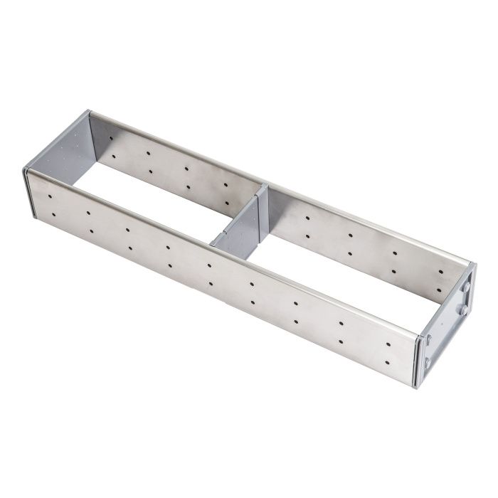 Комплект разделителей L400 универсальный металлический Organizer нержавеющая сталь (373*106*65) AKS 64591