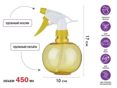 Опрыскиватель ручной 0,45л с пульверизатором, Perfecto Linea 42-201300