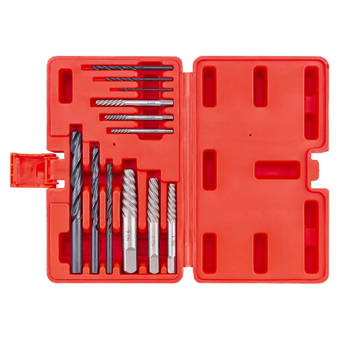 Набор экстракторов для извлечения заломанных болтов/гаек в комплекте со сверлами 12 пр JBC JBC-924U12B
