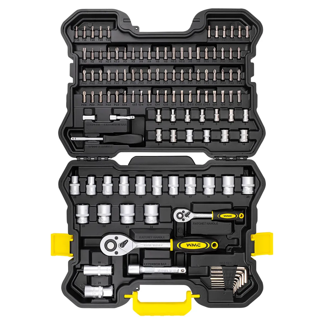 Набор инструментов 115 пр 1/4''&1/2'' 6-гр WMC TOOLS WMC-41151-5
