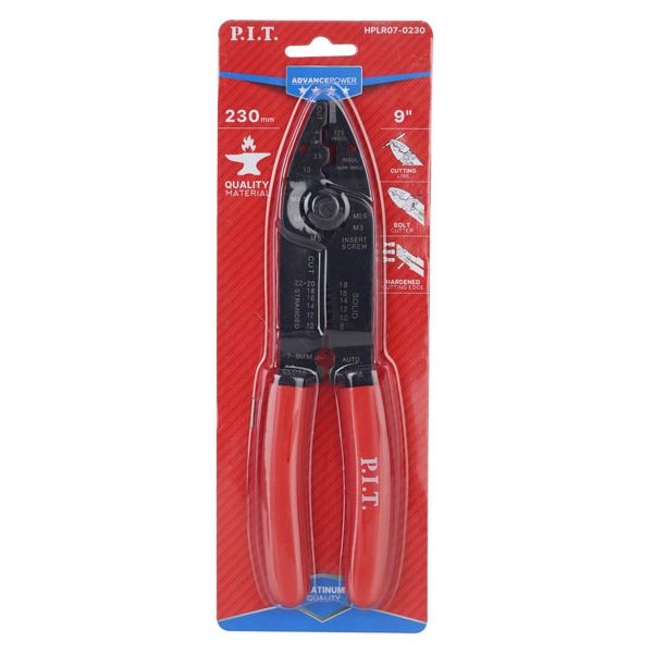 Стриппер многофункциональный ADVANCE HPLR07-0230 (230мм, зачистка проводов, обжим) PIT HPLR07-0230