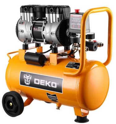 Компрессор безмасляный, коаксиальный 24 л 180 л/мин AC24-180/8 DEKO 083-3011