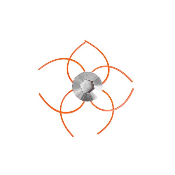 Барабан-шпуля MSP-0205, запр.2 кусками лески по 28 см, 3 мм, тип паук, под ст.гайку PIT MSP-0205