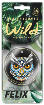Ароматизатор бумаж. WILD BY NATURE Бенгальский филин FELIX 411040174