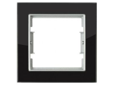 Рамка 1-ая черное стекло ELITRA, Mutlusan 2170 814 1192