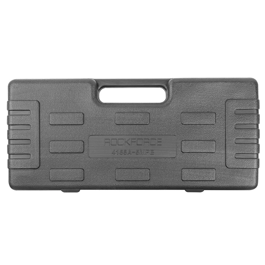 Набор головок ударных глубоких 10-36 мм 1/2'' 6-гр&12-гр 16 пр с Г-образным воротком RockForce RF-4166A-5MPB