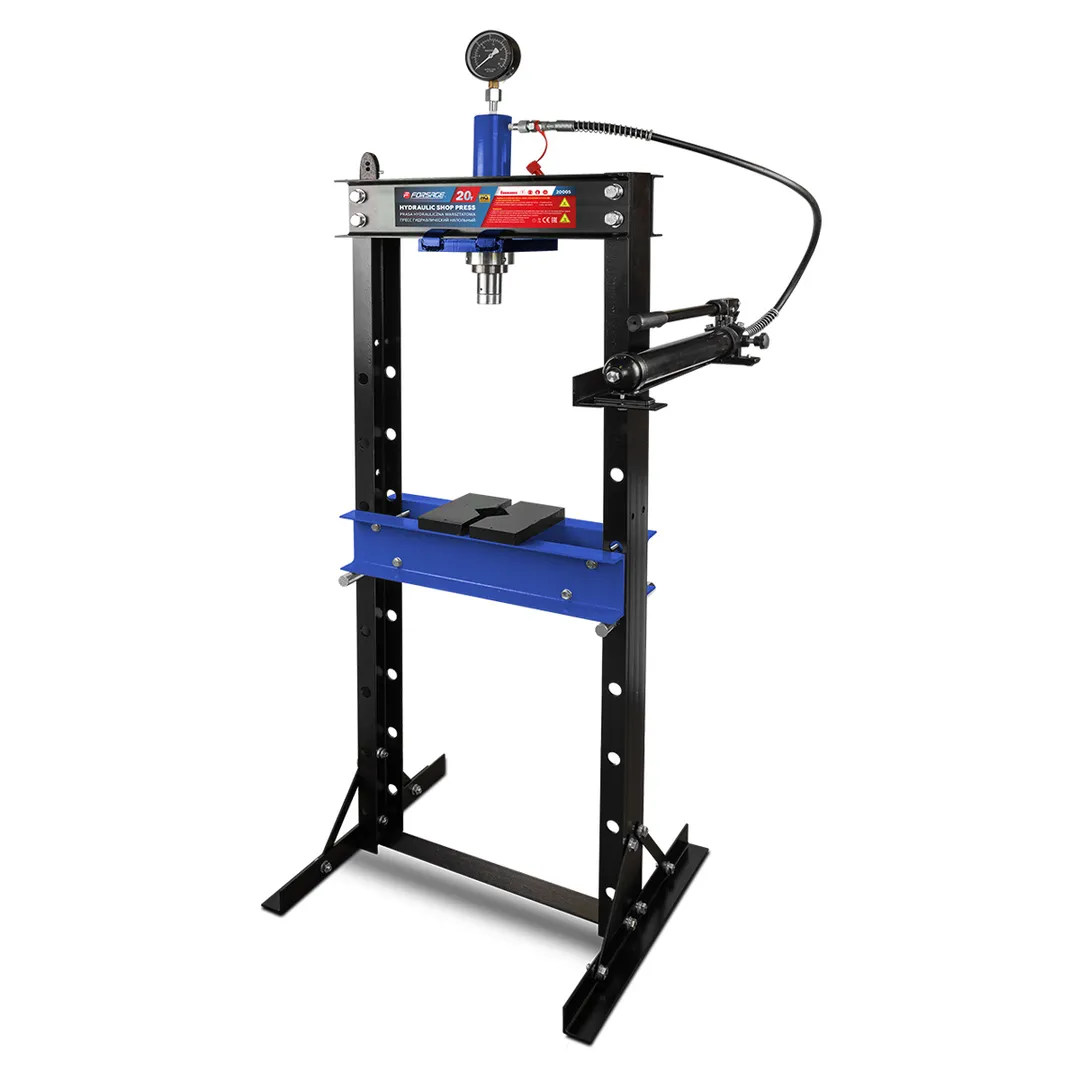 Пресс гидравлический напольный 20 т, рабочая высота 0-1010 мм, рабочая ширина 490 мм, ход штока 175 мм Forsage F-20005