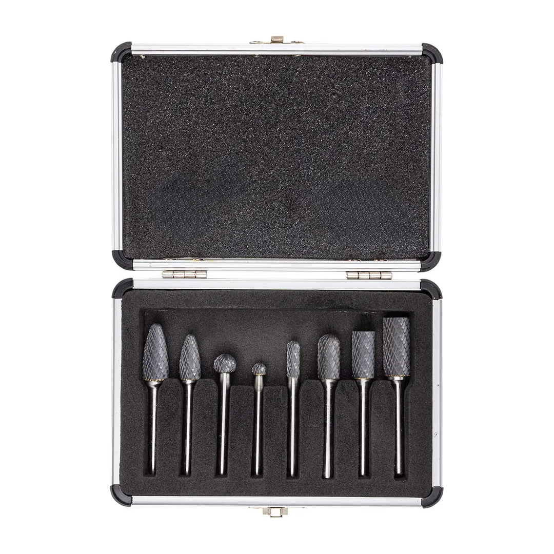 Набор шарошек металлических разнопрофильных по металлу '' PROFI'' 8 пр, Øхвостовика 6 мм Forsage F-61709