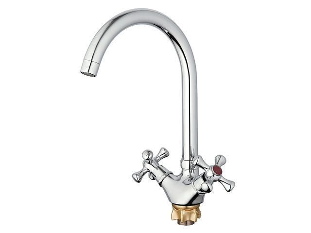 Смеситель для кухни вентильный, тип I, серия 430, поворотный J-излив