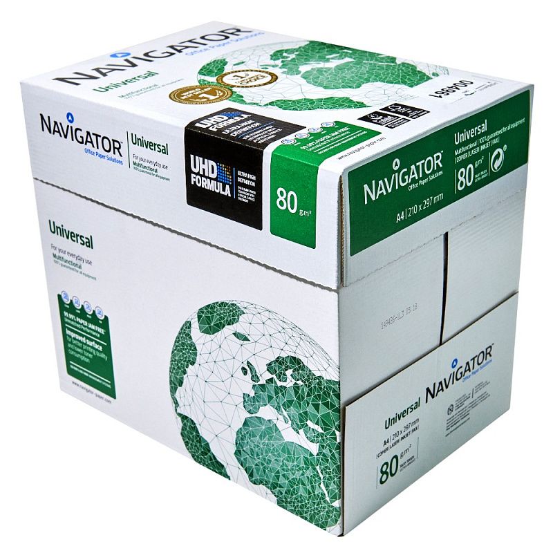 Бумага "Navigator Universal", А4, 500 листов, 80 г/м2