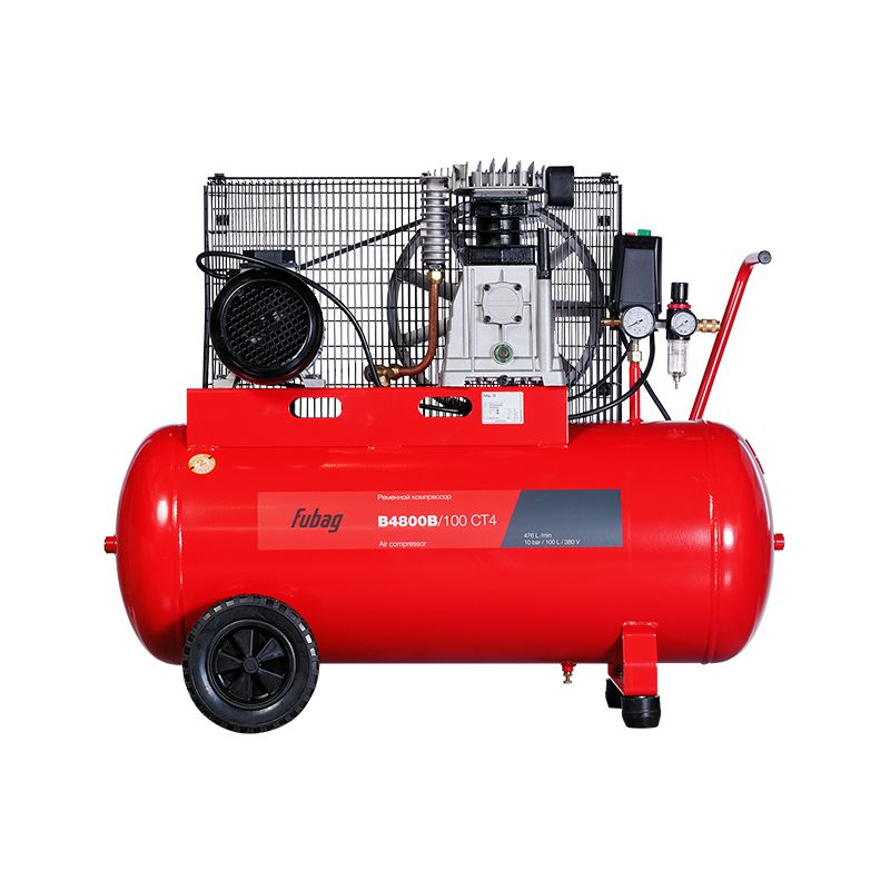 Компрессор масляный ременной 100 л 480 л/мин B4800B/100 CT4 Fubag 61431373