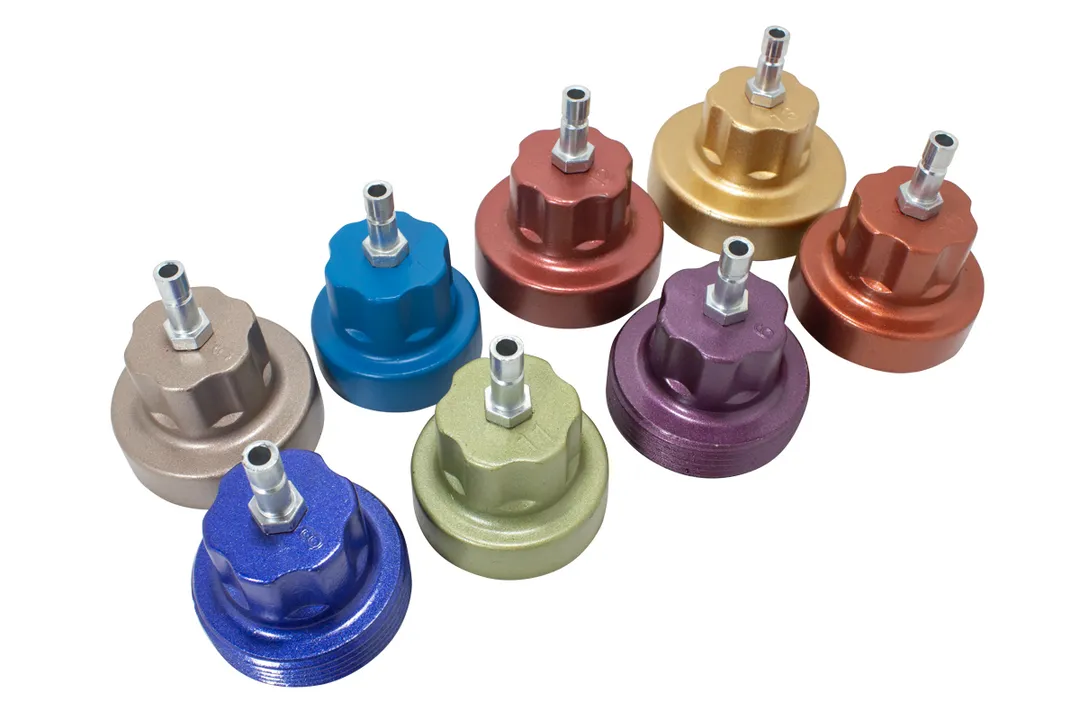 Набор приспособлений для тестирования систем охлаждения 14 пр. 0-2.5bar Forsage F-914G1