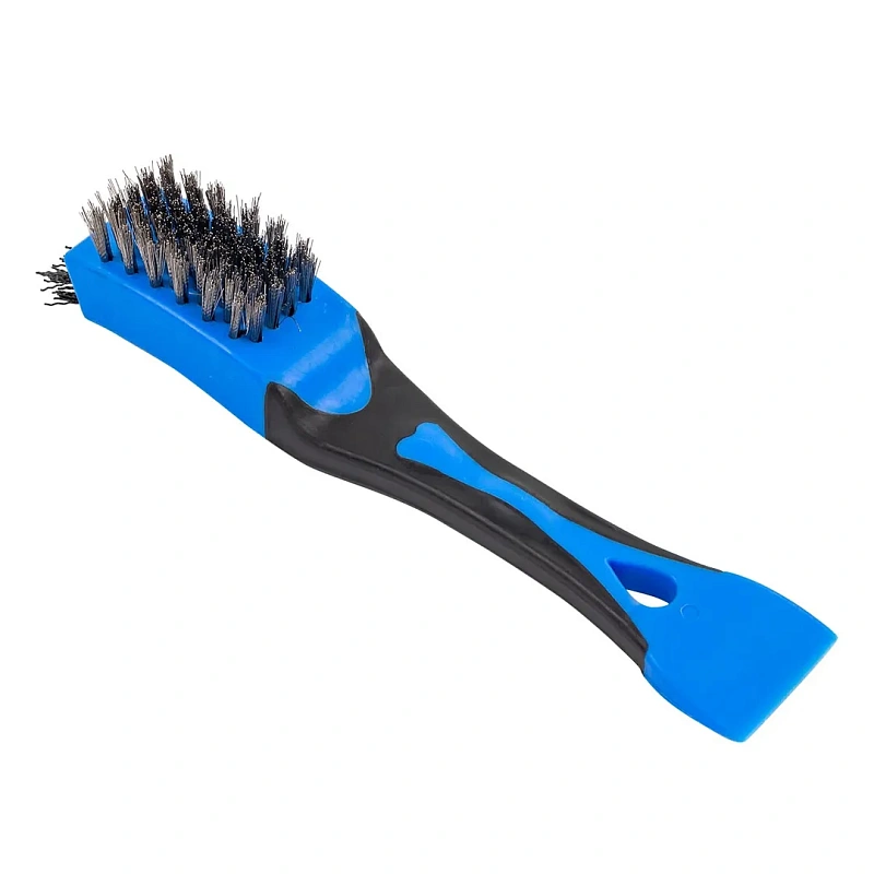 Щетка по металлу ручная в пластиковом корпусе с прорезиненной рукояткой 3 в 1 3х5, 6х5 рядов Forsage F-340129825