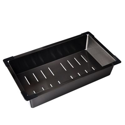 Коландер для кухонной мойки, нержавеющая сталь, графит WISENT W30410B
