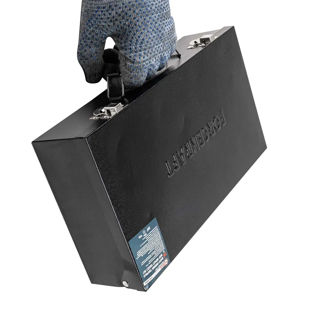 Набор ударных головок глубоких 17-65 мм 3/4'' 6-гр 14 пр ForceKraft FK-6142-5MPB